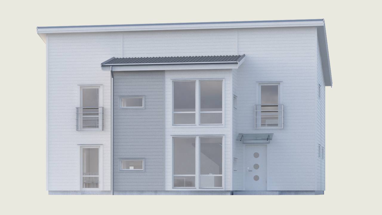 Allegro med stora fönster och 5 meter takhöjd - Myresjöhus