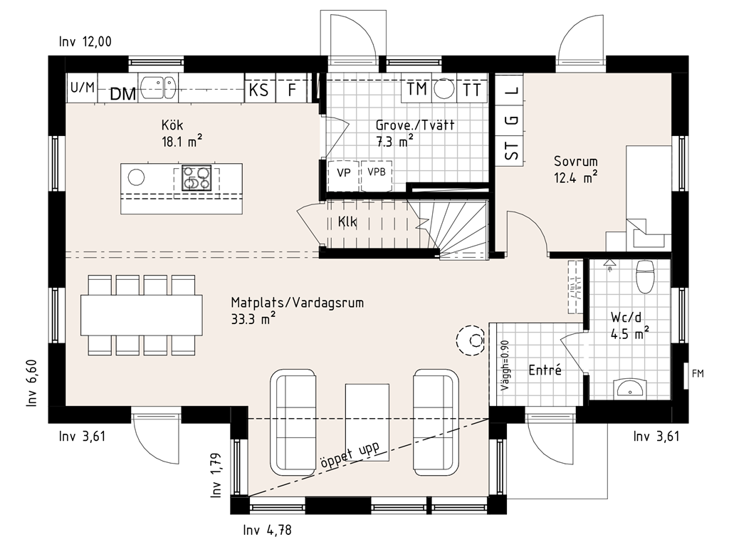 Allegro Planlösning Entrevåning