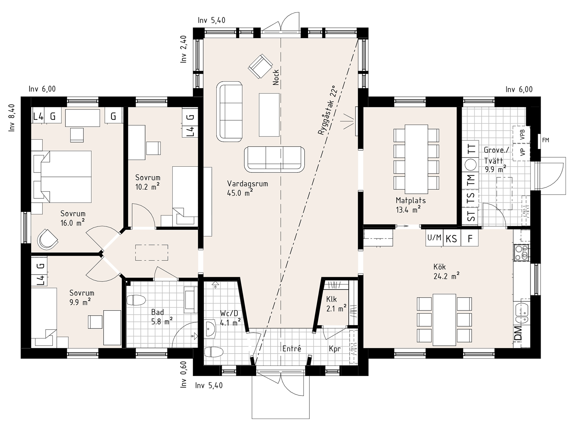 Planlösning Herrgården