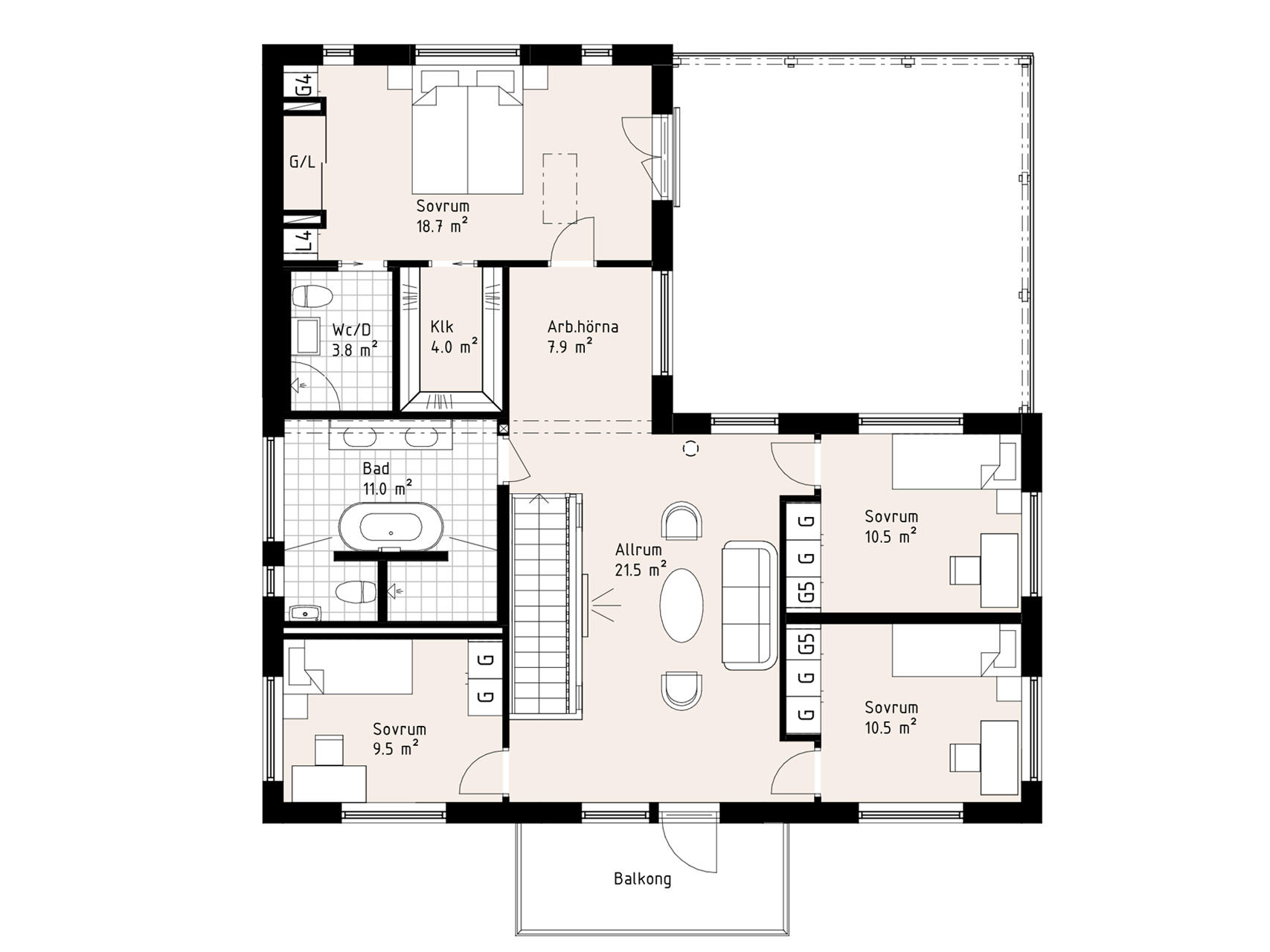 Villa-Heden-Övervåning-Planlösning